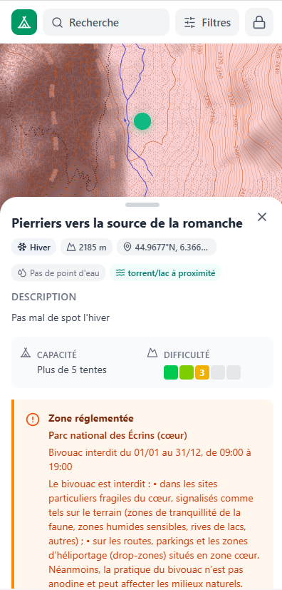Pierriers vers la source de la Romanche — Parc des Écrins